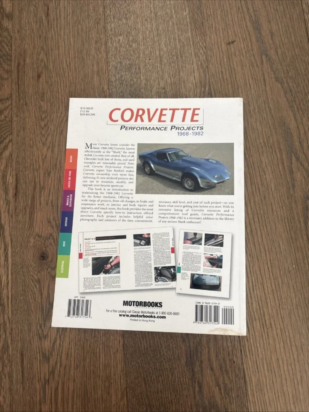 Corvette Performance Projects 1968-1982 Book Tom Benford Chevrolet